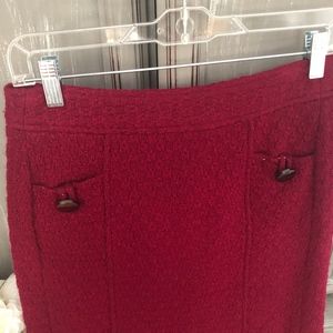 BANANA REPUBLIC Wool Textured Lined Skirt